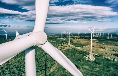 Wind Turbine, Wind Energy Concept. Wind turbine from aerial view. Sustainable development environment friendly concept. Wind turbine give renewable energy sustainable energy alternative energy. Wind sustainability energy.